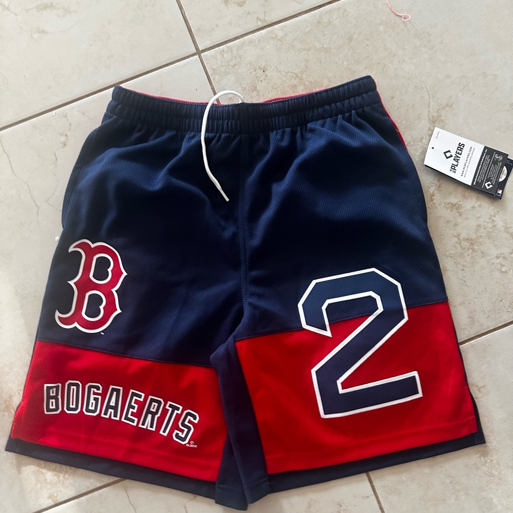 Boys Red Sox Bogaerts Athletic Shorts Youth 10/12
